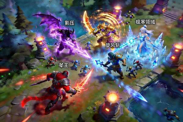 DOTA2游戏团战画面展示